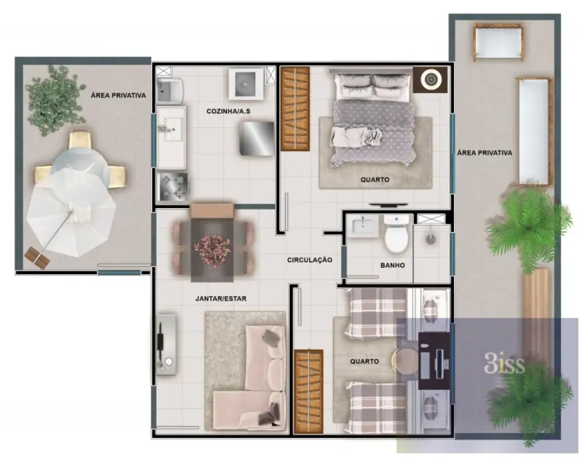 Apartamento com 2 quartos à venda, 44m2 em Jardim Alvorada, Nova Iguacu - RJ - imagem 8 Foto 8 de Apartamento com 2 quartos à venda, 44m2 em Jardim Alvorada, Nova Iguacu - RJ