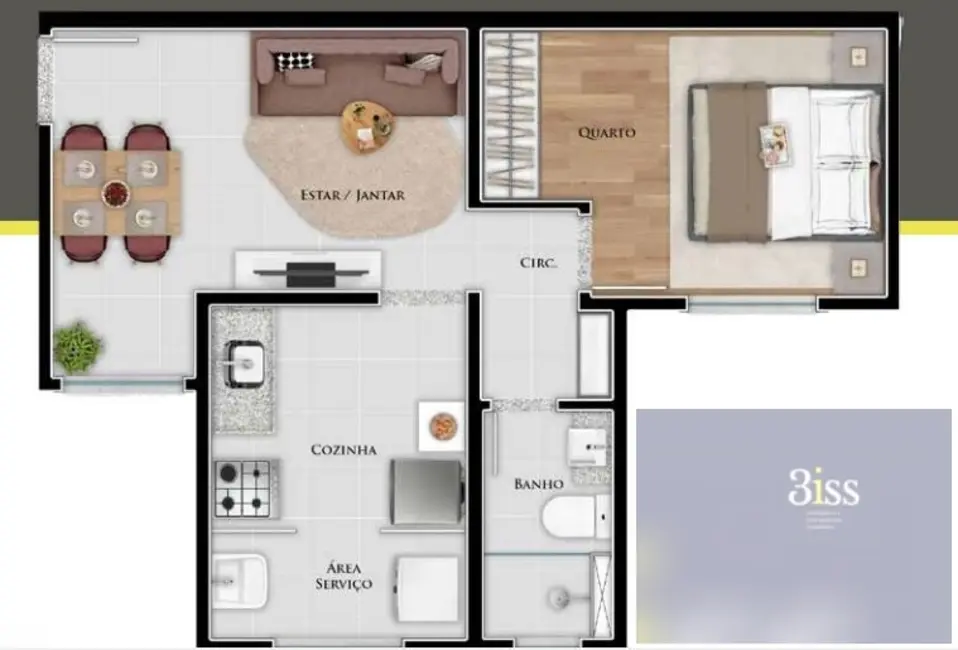 Apartamento com 2 quartos à venda, 45m2 em Parque Xerém, Duque De Caxias - RJ - imagem 9 Foto 9 de Apartamento com 2 quartos à venda, 45m2 em Parque Xerém, Duque De Caxias - RJ