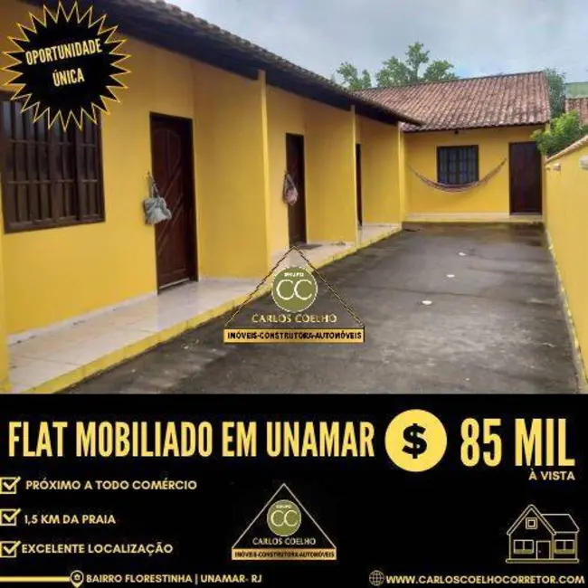 Foto 1 de Casa com 1 quarto à venda, 34m2 em Unamar (Tamoios), Cabo Frio - RJ