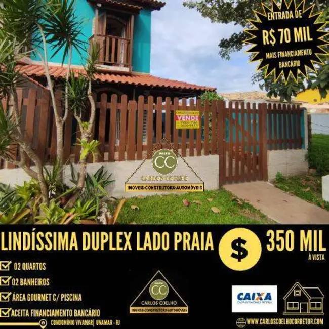 Foto 1 de Casa com 2 quartos à venda, 180m2 em Samburá (Tamoios), Cabo Frio - RJ