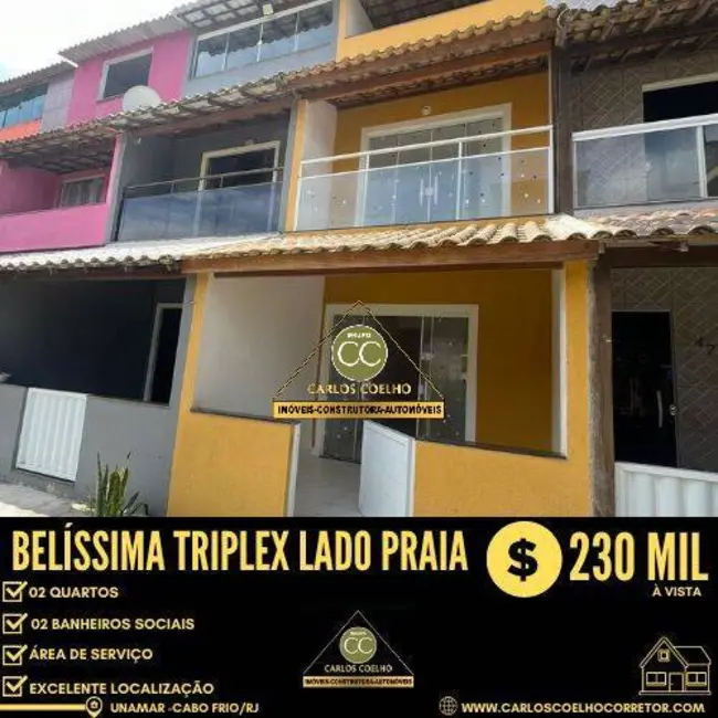 Foto 1 de Casa com 2 quartos à venda em Cabo Frio - RJ