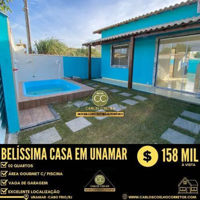 Foto 1 de Casa com 2 quartos à venda em Nova Califórnia (Tamoios), Cabo Frio - RJ