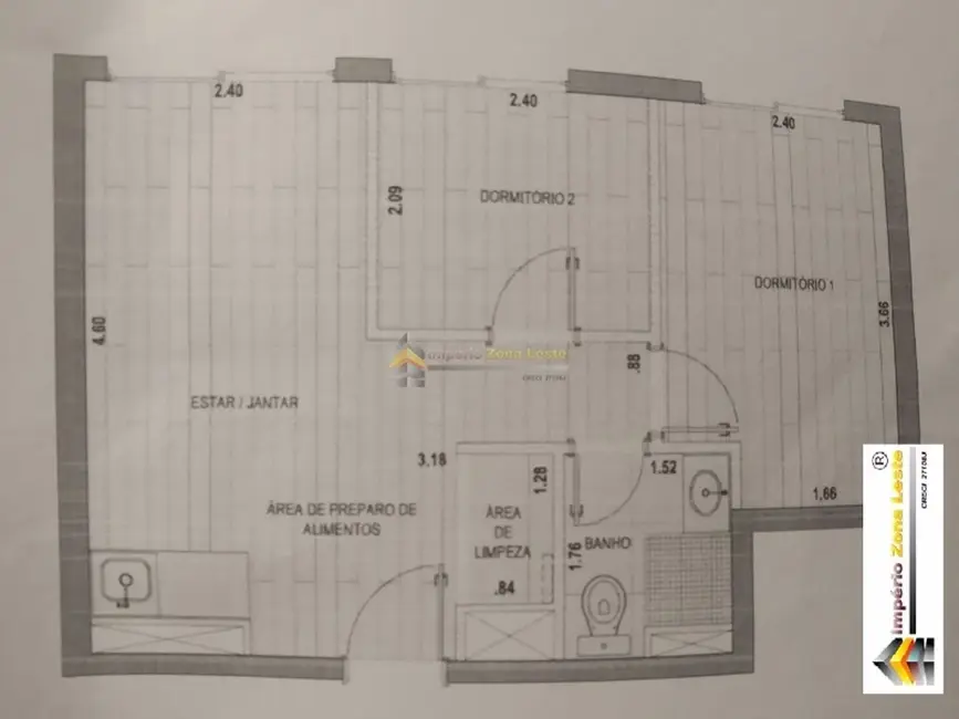 Foto 4 de Apartamento com 2 quartos à venda, 37m2 em Quarta Parada, São Paulo - SP