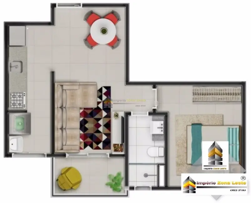 Kitnet com 1 quarto à venda, 42m2 em Jardim Avelino, São Paulo - SP - imagem 3 Foto 3 de Kitnet com 1 quarto à venda, 42m2 em Jardim Avelino, São Paulo - SP