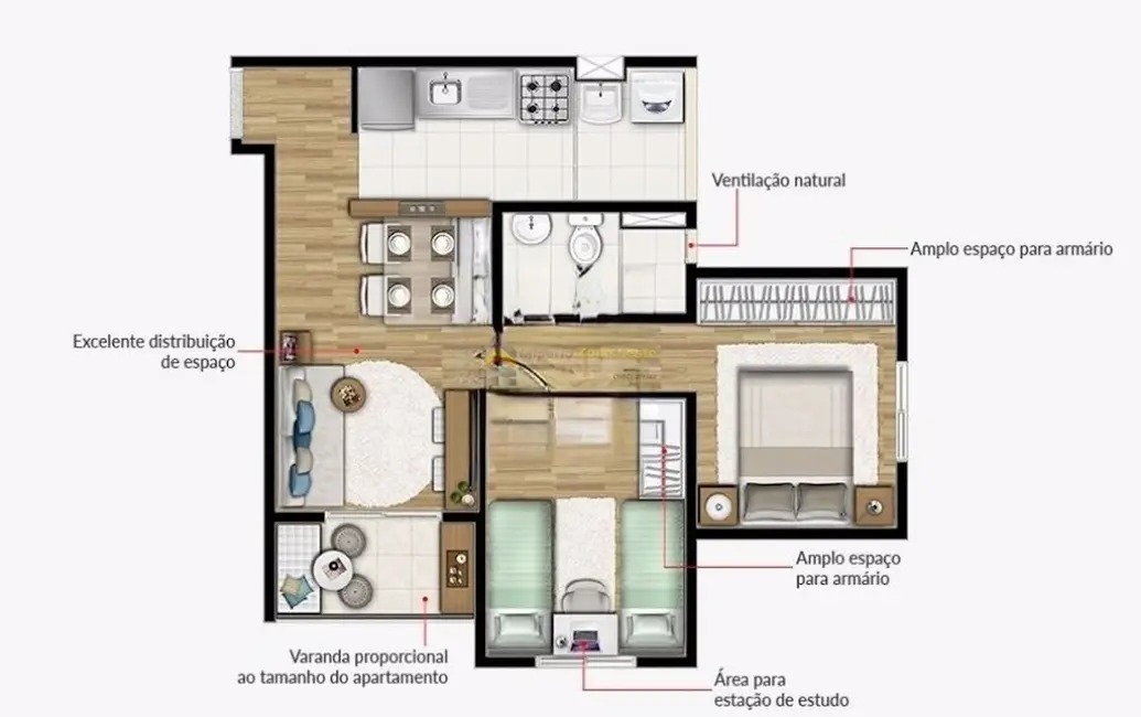 Foto 6 de Apartamento com 2 quartos à venda, 45m2 em Vila Antonieta, São Paulo - SP