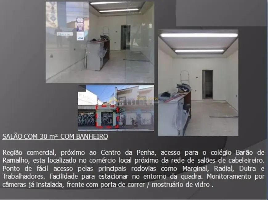 Foto 3 de Sala Comercial para alugar, 30m2 em Penha de França, São Paulo - SP