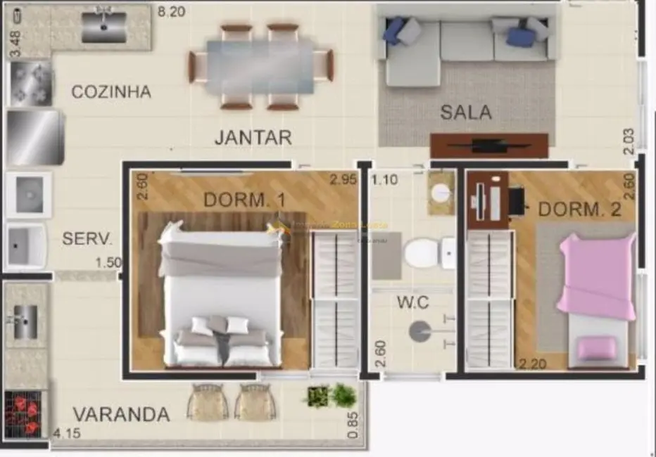 Foto 5 de Kitnet com 2 quartos à venda, 40m2 em Vila Paranaguá, São Paulo - SP