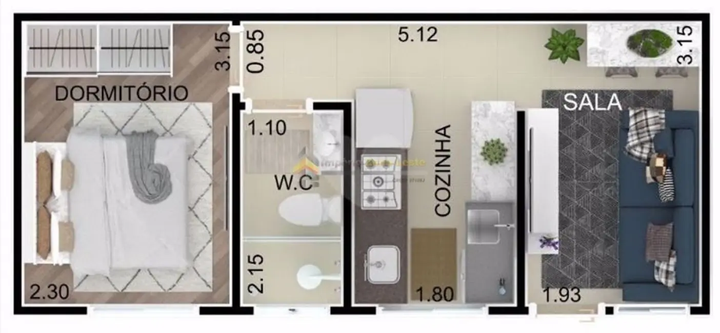 Foto 4 de Kitnet com 2 quartos à venda, 40m2 em Vila Costa Melo, São Paulo - SP