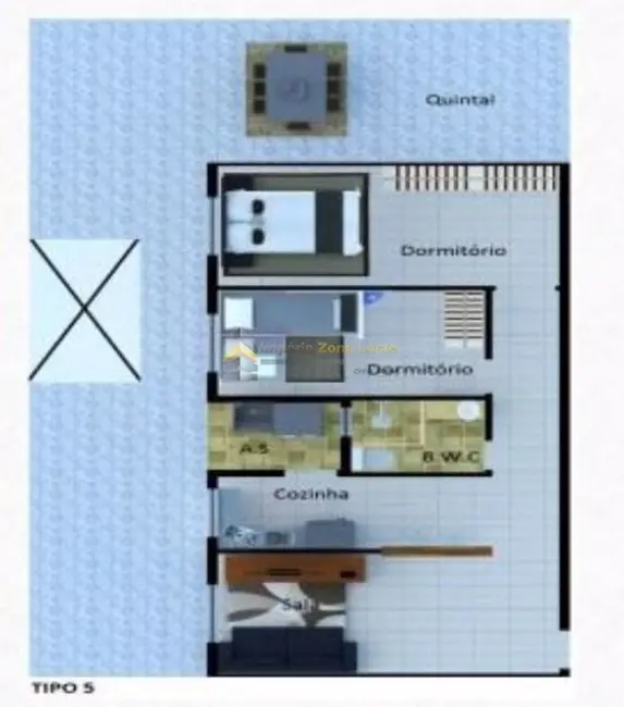 Kitnet com 2 quartos à venda, 41m2 em Parada XV de Novembro, São Paulo - SP - imagem 3 Foto 3 de Kitnet com 2 quartos à venda, 41m2 em Parada XV de Novembro, São Paulo - SP