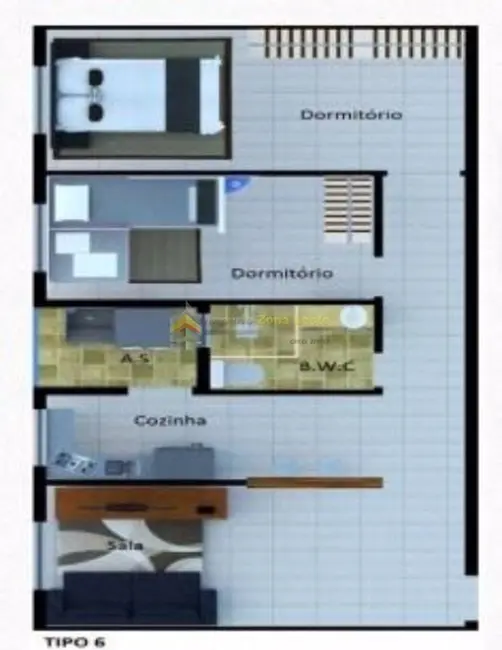 Kitnet com 2 quartos à venda, 41m2 em Parada XV de Novembro, São Paulo - SP - imagem 7 Foto 7 de Kitnet com 2 quartos à venda, 41m2 em Parada XV de Novembro, São Paulo - SP