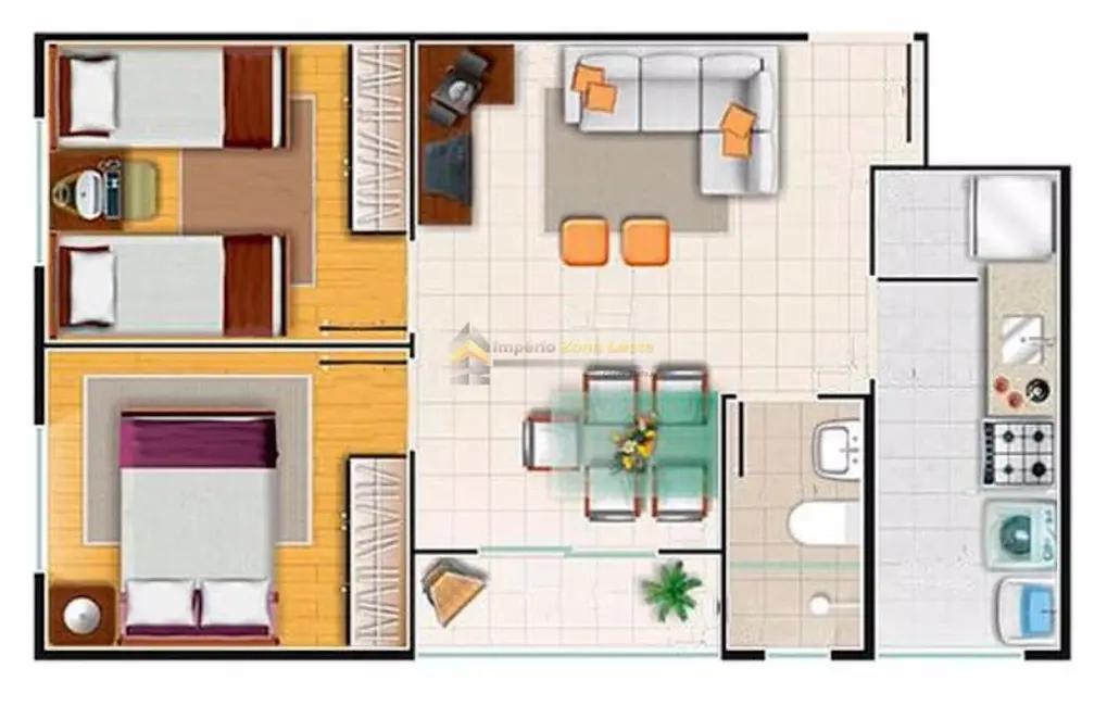 Apartamento com 3 quartos à venda, 68m2 em Sapopemba, São Paulo - SP - imagem 8 Foto 8 de Apartamento com 3 quartos à venda, 68m2 em Sapopemba, São Paulo - SP