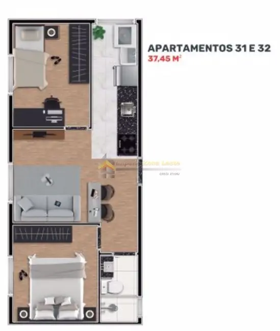 Foto 1 de Kitnet com 2 quartos à venda, 34m2 em Cidade Patriarca, São Paulo - SP