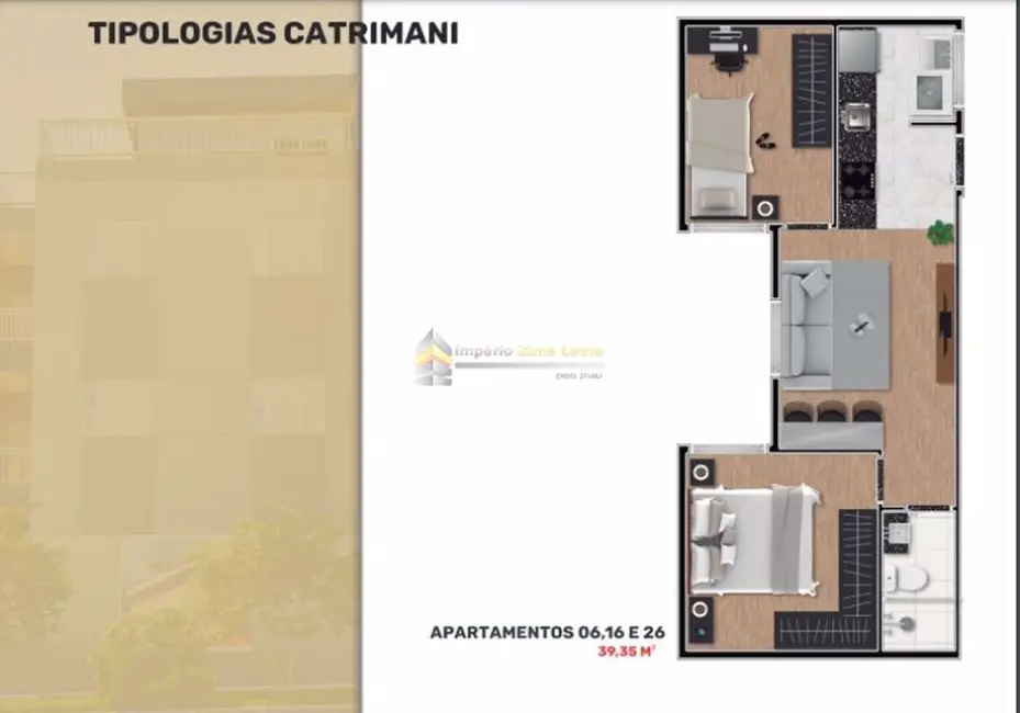 Foto 7 de Kitnet com 2 quartos à venda, 34m2 em Cidade Patriarca, São Paulo - SP