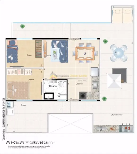 Foto 5 de Kitnet com 2 quartos à venda, 32m2 em Vila Aricanduva, São Paulo - SP