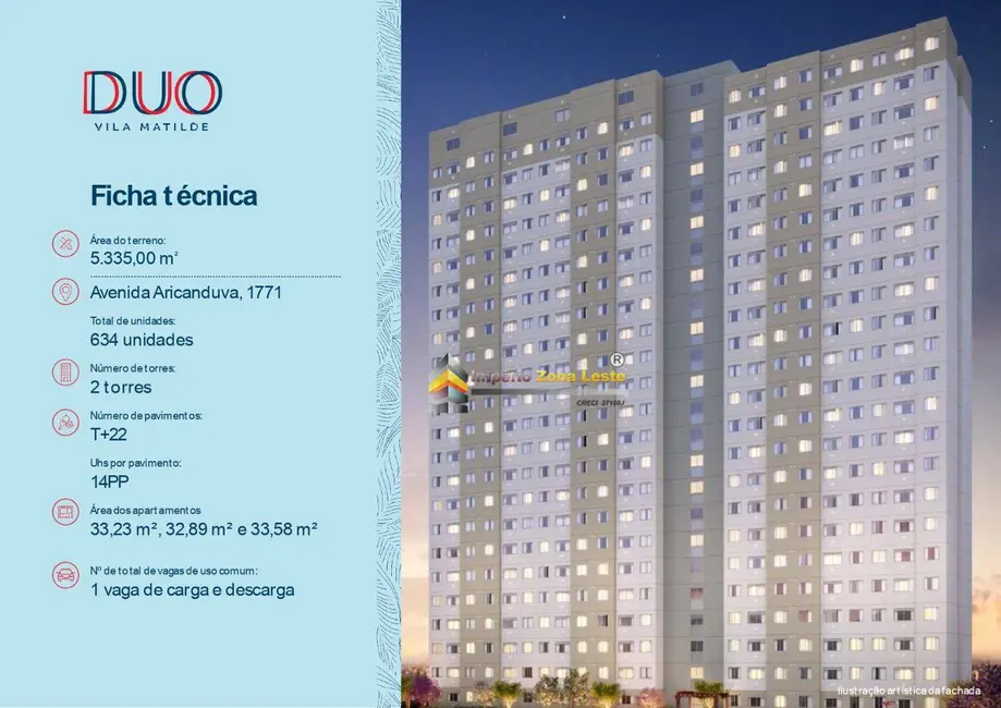 Foto 4 de Apartamento com 2 quartos à venda, 32m2 em Vila Aricanduva, São Paulo - SP