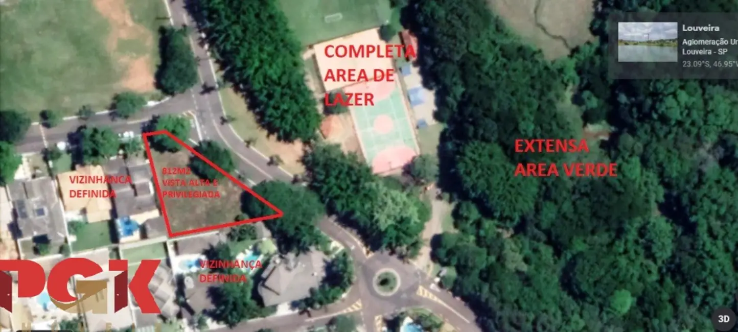Foto 3 de Terreno / Lote à venda, 812m2 em Louveira - SP