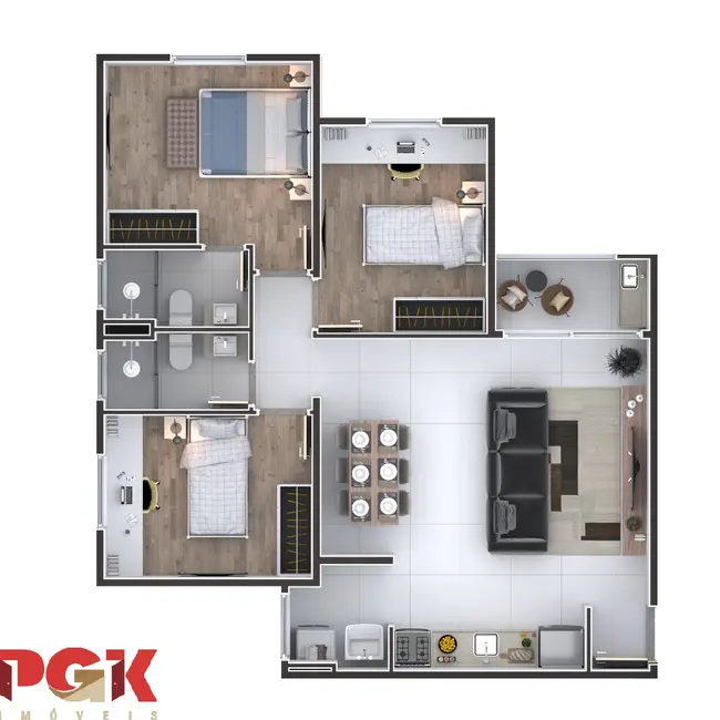 Apartamento com 2 quartos à venda, 58m2 em Itupeva - SP - imagem 9 Foto 9 de Apartamento com 2 quartos à venda, 58m2 em Itupeva - SP