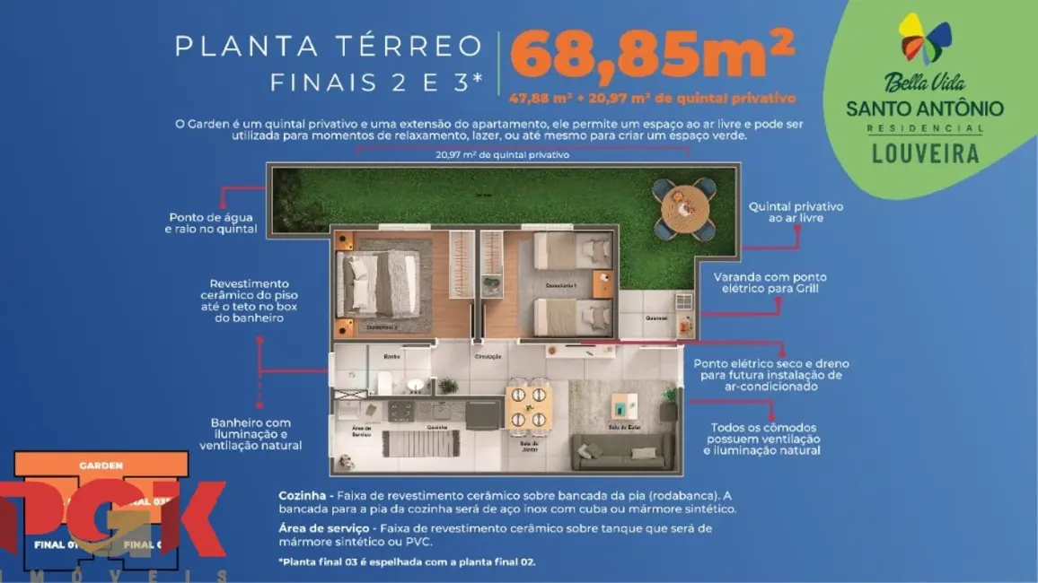 Apartamento com 2 quartos à venda, 48m2 em Louveira - SP - imagem 9 Foto 9 de Apartamento com 2 quartos à venda, 48m2 em Louveira - SP