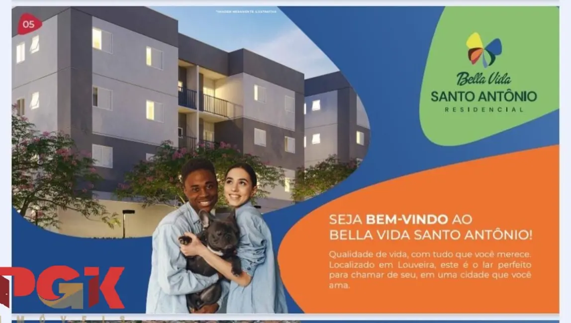 Apartamento com 2 quartos à venda, 48m2 em Louveira - SP - imagem 3 Foto 3 de Apartamento com 2 quartos à venda, 48m2 em Louveira - SP