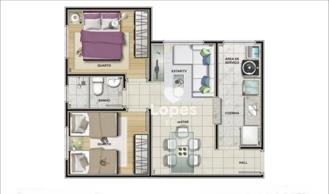 Foto 6 de Apartamento com 2 quartos à venda, 44m2 em Vila Industrial, São Paulo - SP