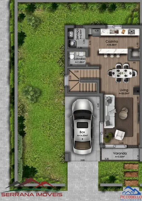 Foto 3 de Casa com 2 quartos à venda, 122m2 em Nova Petropolis - RS