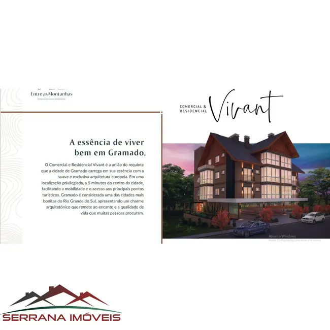 Apartamento com 1 quarto à venda, 68m2 em Gramado - RS - imagem 3 Foto 3 de Apartamento com 1 quarto à venda, 68m2 em Gramado - RS