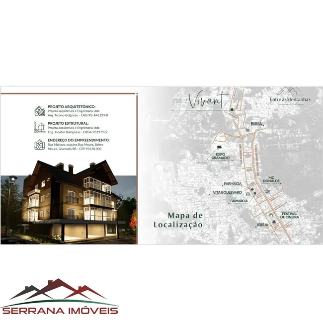 Apartamento com 1 quarto à venda, 68m2 em Gramado - RS - imagem 4 Foto 4 de Apartamento com 1 quarto à venda, 68m2 em Gramado - RS