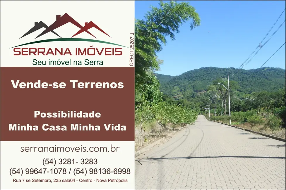 Foto 1 de Terreno / Lote à venda, 360m2 em Picada Cafe - RS