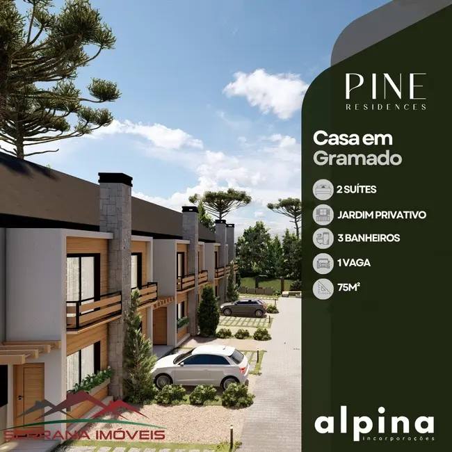 Casa de Condomínio com 2 quartos à venda, 73m2 em Gramado - RS - imagem 5 Foto 5 de Casa de Condomínio com 2 quartos à venda, 73m2 em Gramado - RS