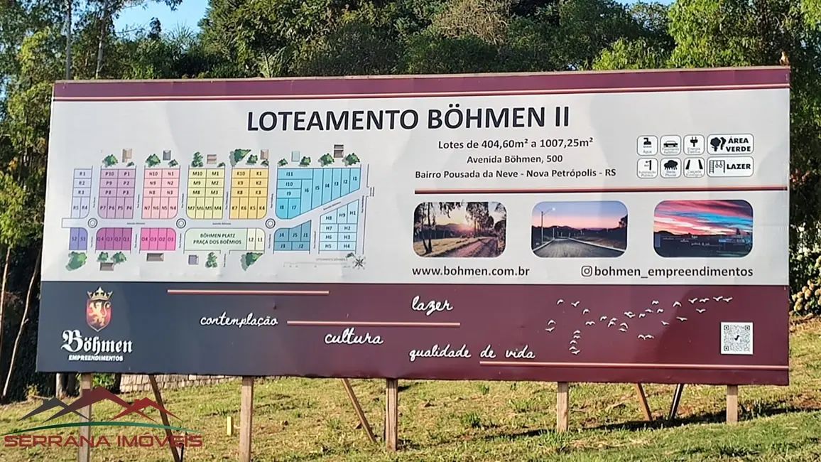 Foto 2 de Terreno / Lote à venda, 405m2 em Nova Petropolis - RS
