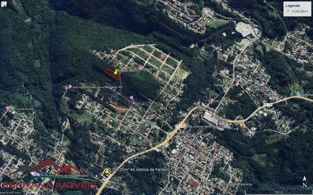 Foto 2 de Terreno / Lote à venda, 6057m2 em Nova Petropolis - RS