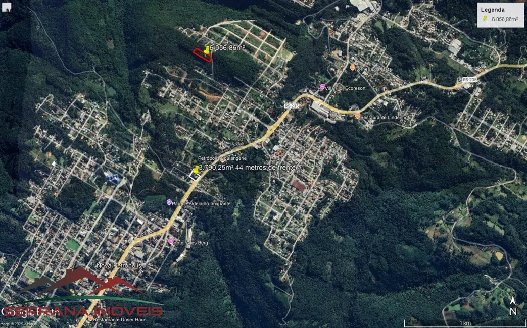 Foto 5 de Terreno / Lote à venda, 6057m2 em Nova Petropolis - RS