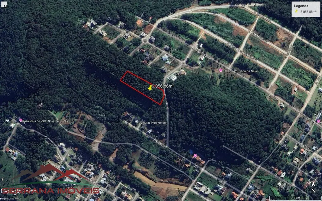 Foto 4 de Terreno / Lote à venda, 6057m2 em Nova Petropolis - RS