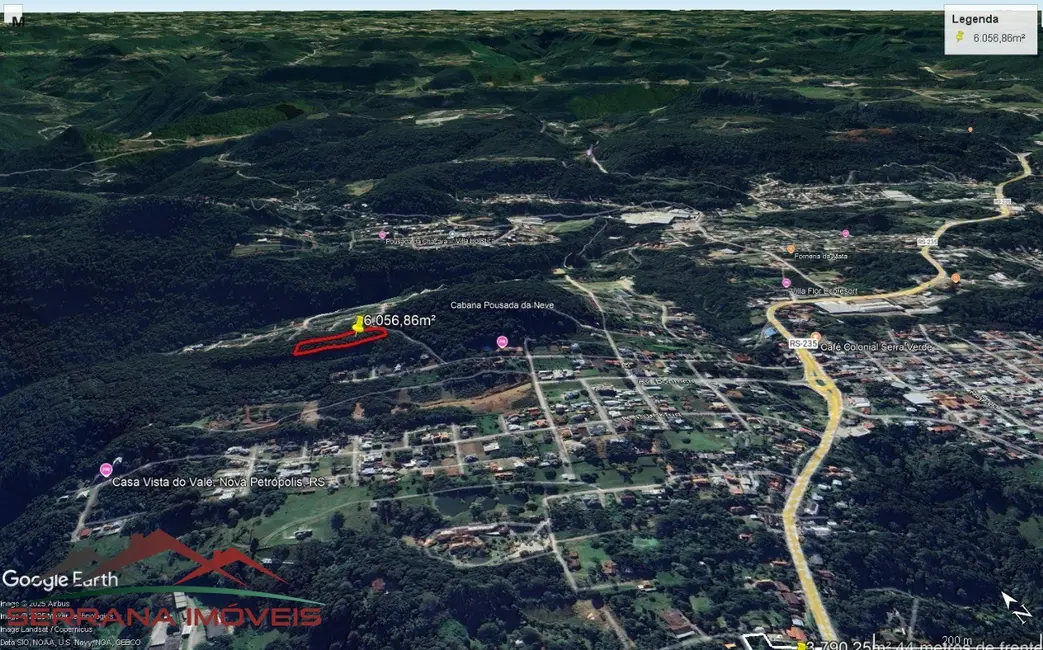 Foto 3 de Terreno / Lote à venda, 6057m2 em Nova Petropolis - RS
