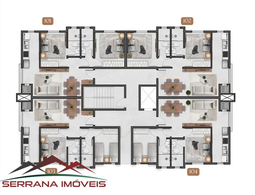 Foto 6 de Apartamento com 2 quartos à venda, 65m2 em Nova Petropolis - RS
