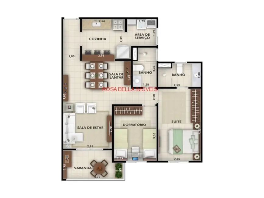 Foto 8 de Apartamento com 2 quartos à venda, 72m2 em Jardim Rosinha, Itu - SP