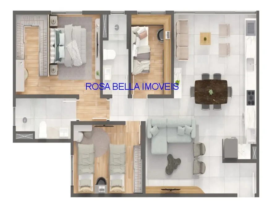 Apartamento com 3 quartos à venda, 86m2 em Vila Vitória II, Indaiatuba - SP - imagem 7 Foto 7 de Apartamento com 3 quartos à venda, 86m2 em Vila Vitória II, Indaiatuba - SP