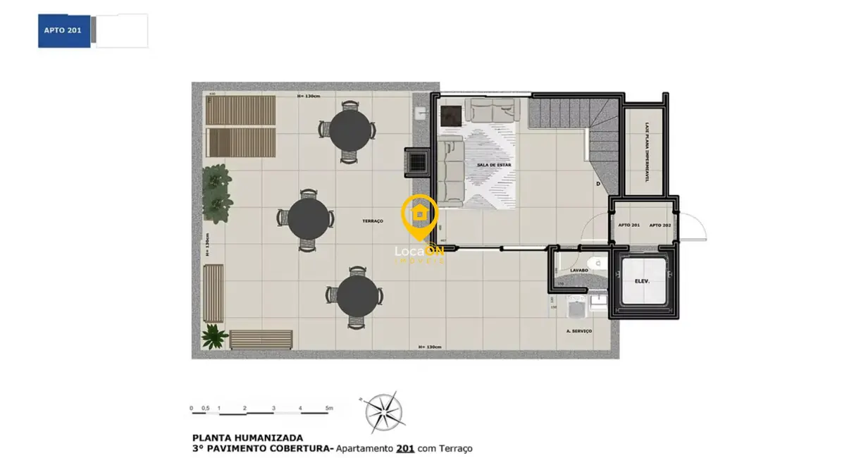 Foto 2 de Cobertura com 3 quartos à venda, 102m2 em Santa Inês, Belo Horizonte - MG