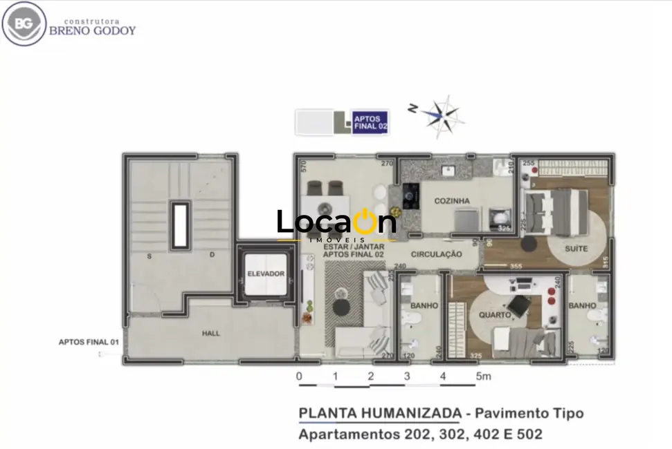 Apartamento com 2 quartos à venda, 54m2 em Ana Lúcia, Sabara - MG - imagem 4 Foto 4 de Apartamento com 2 quartos à venda, 54m2 em Ana Lúcia, Sabara - MG