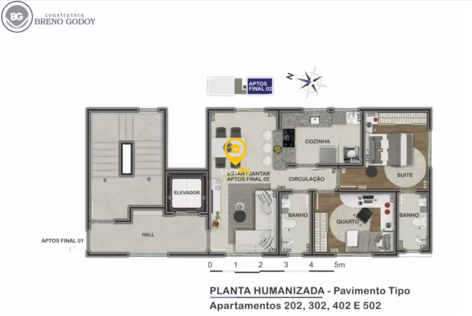 Apartamento com 2 quartos à venda, 54m2 em Ana Lúcia, Sabara - MG - imagem 4 Foto 4 de Apartamento com 2 quartos à venda, 54m2 em Ana Lúcia, Sabara - MG