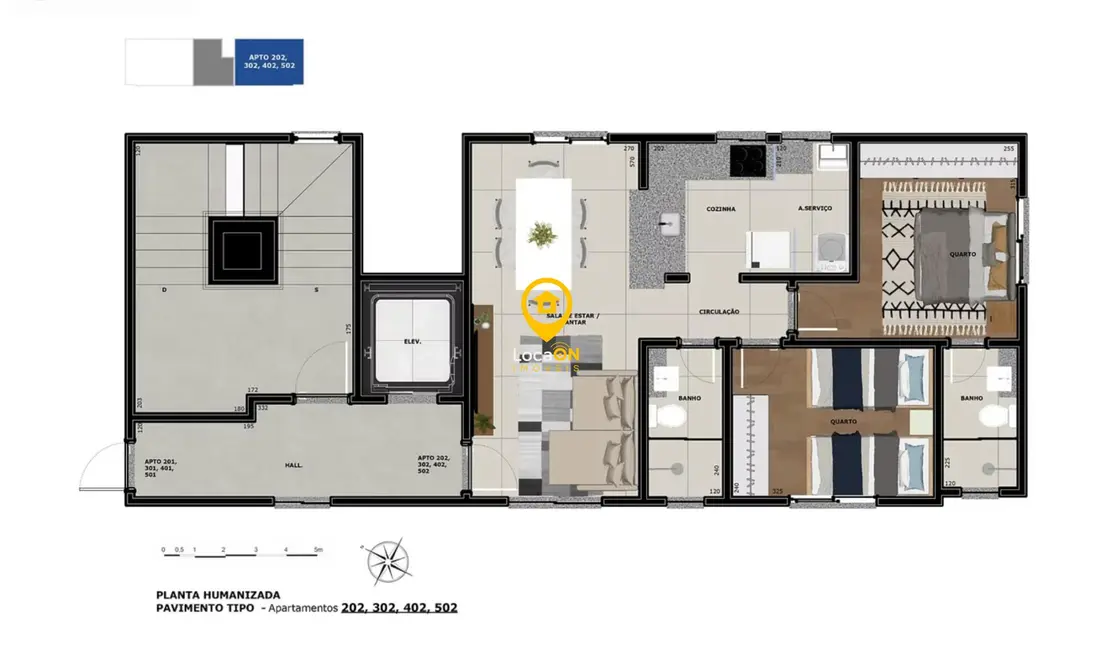 Apartamento com 2 quartos à venda, 54m2 em Ana Lúcia, Sabara - MG - imagem 3 Foto 3 de Apartamento com 2 quartos à venda, 54m2 em Ana Lúcia, Sabara - MG