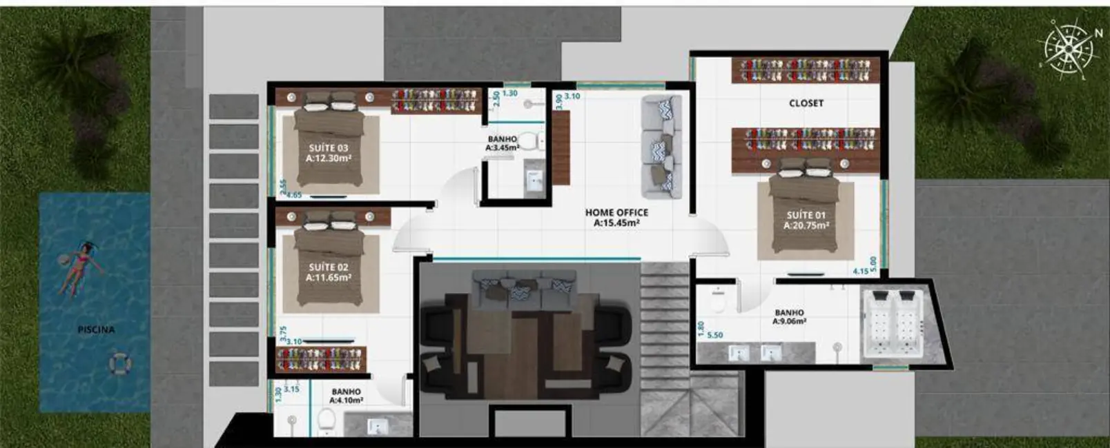 Casa com 4 quartos à venda, 250m2 em Centro, Xangri-lá - RS - imagem 6 Foto 6 de Casa com 4 quartos à venda, 250m2 em Centro, Xangri-lá - RS