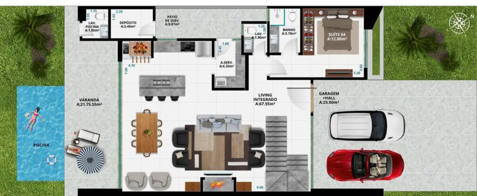 Casa com 4 quartos à venda, 250m2 em Centro, Xangri-lá - RS - imagem 2 Foto 2 de Casa com 4 quartos à venda, 250m2 em Centro, Xangri-lá - RS