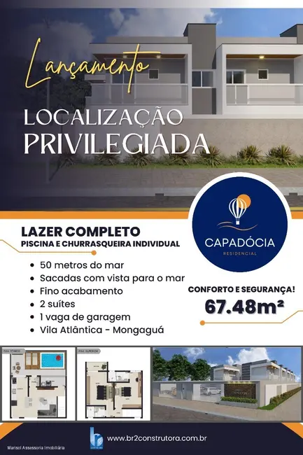 Foto 2 de Casa com 2 quartos à venda, 67m2 em Mongagua - SP