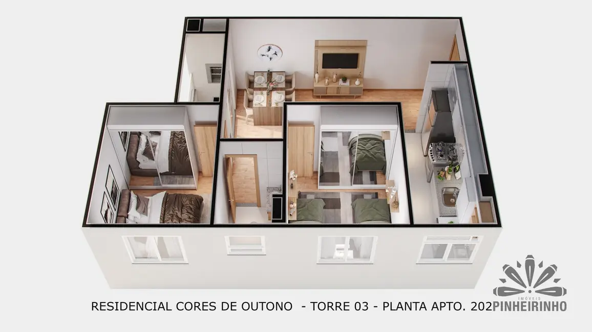 Apartamento com 2 quartos à venda, 44m2 em Curitiba - PR - imagem 8 Foto 8 de Apartamento com 2 quartos à venda, 44m2 em Curitiba - PR