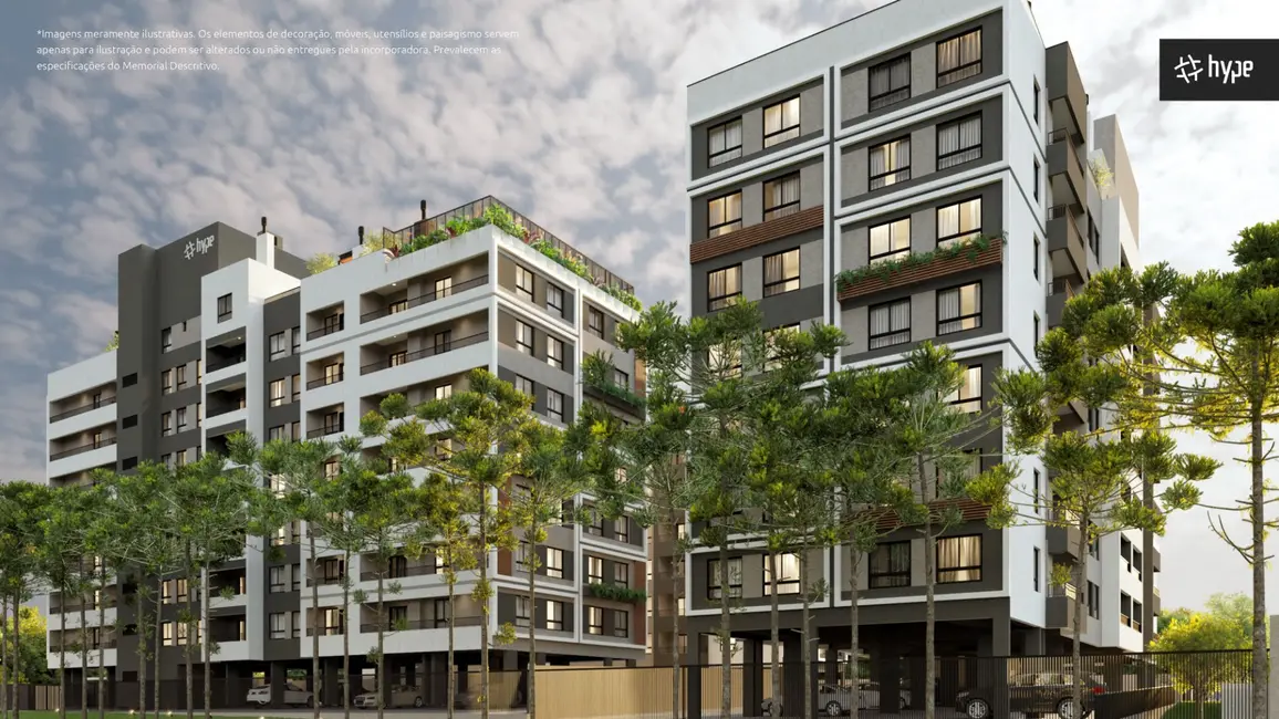 Foto 2 de Apartamento com 2 quartos à venda, 57m2 em Novo Mundo, Curitiba - PR