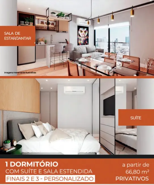 Foto 4 de Apartamento com 2 quartos à venda, 66m2 em Capão Raso, Curitiba - PR