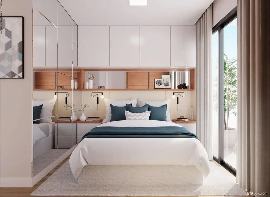 Foto 3 de Apartamento com 2 quartos à venda, 55m2 em Capão Raso, Curitiba - PR