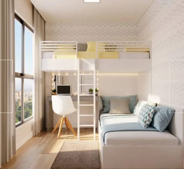 Foto 2 de Apartamento com 2 quartos à venda, 44m2 em Capão Raso, Curitiba - PR