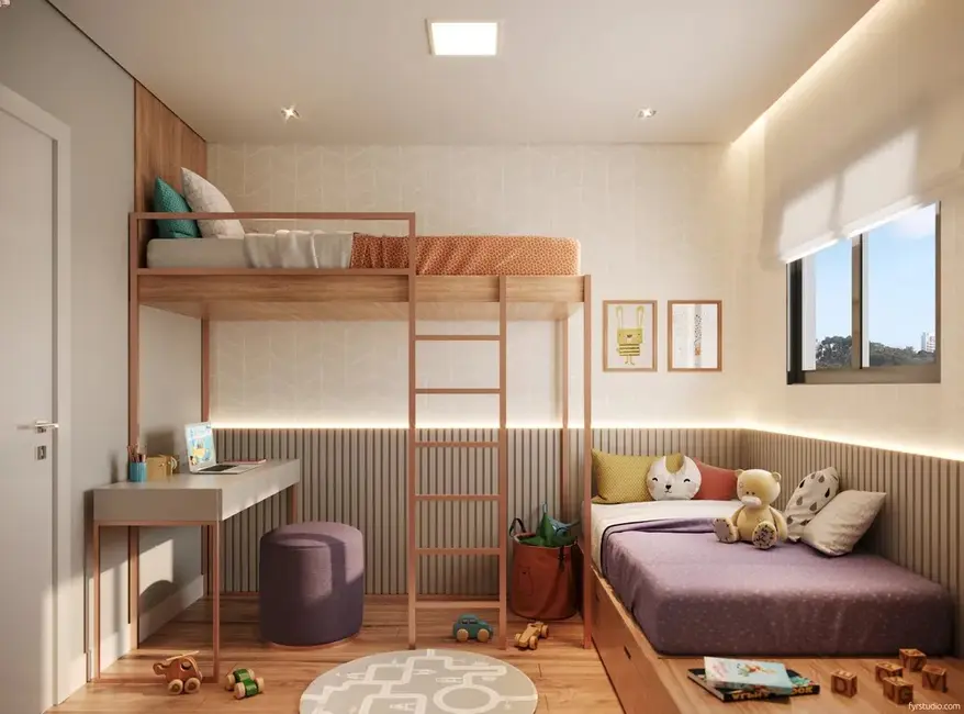 Apartamento com 2 quartos à venda, 52m2 em Curitiba - PR - imagem 3 Foto 3 de Apartamento com 2 quartos à venda, 52m2 em Curitiba - PR